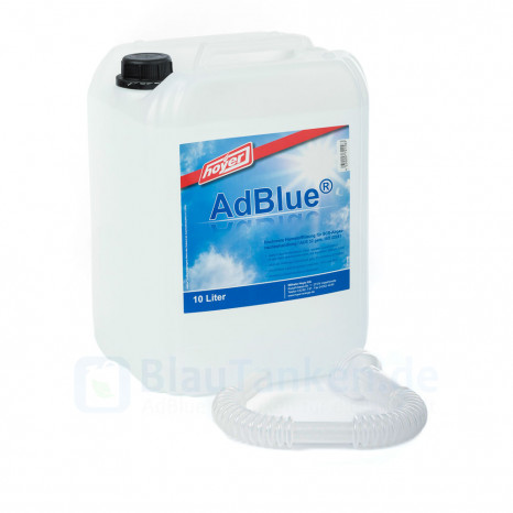 AdBlue Kanister 10 Liter mit Ausgießer für Mercedes-Benz MAN Volvo DAF Iveco Mitsubishi Renault Scania Volkswagen und vielen mehr