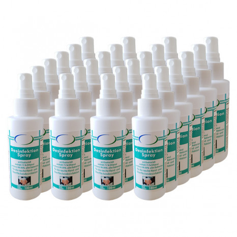 Desinfektionsmittel 24x 100 ml Spray, für Hand- und Flächendesinfektion, VIRUZID