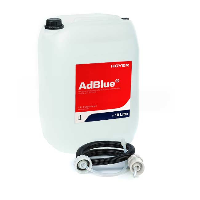 AdBlue® 10 Liter Kanister mit Füllschlauch - Harnstofflösung