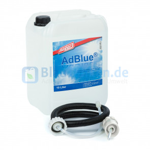 AdBlue® 10 Liter Kanister mit Hoyer Füllschlauch - Hochreine Harnstofflösung für SCR-Abgasnachbehandlung