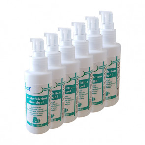 Desinfektionsgel 6x 100 ml, für Hand- und Flächendesinfektion, VIRUZID