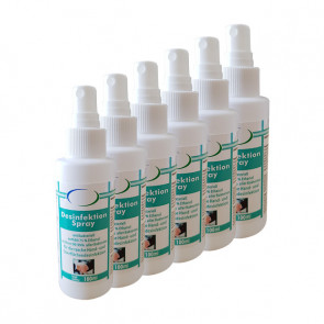 Desinfektionsmittel 6x 100 ml Spray, für Hand- und Flächendesinfektion, VIRUZID